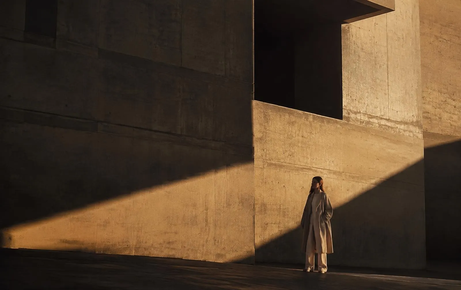 Concrete facade